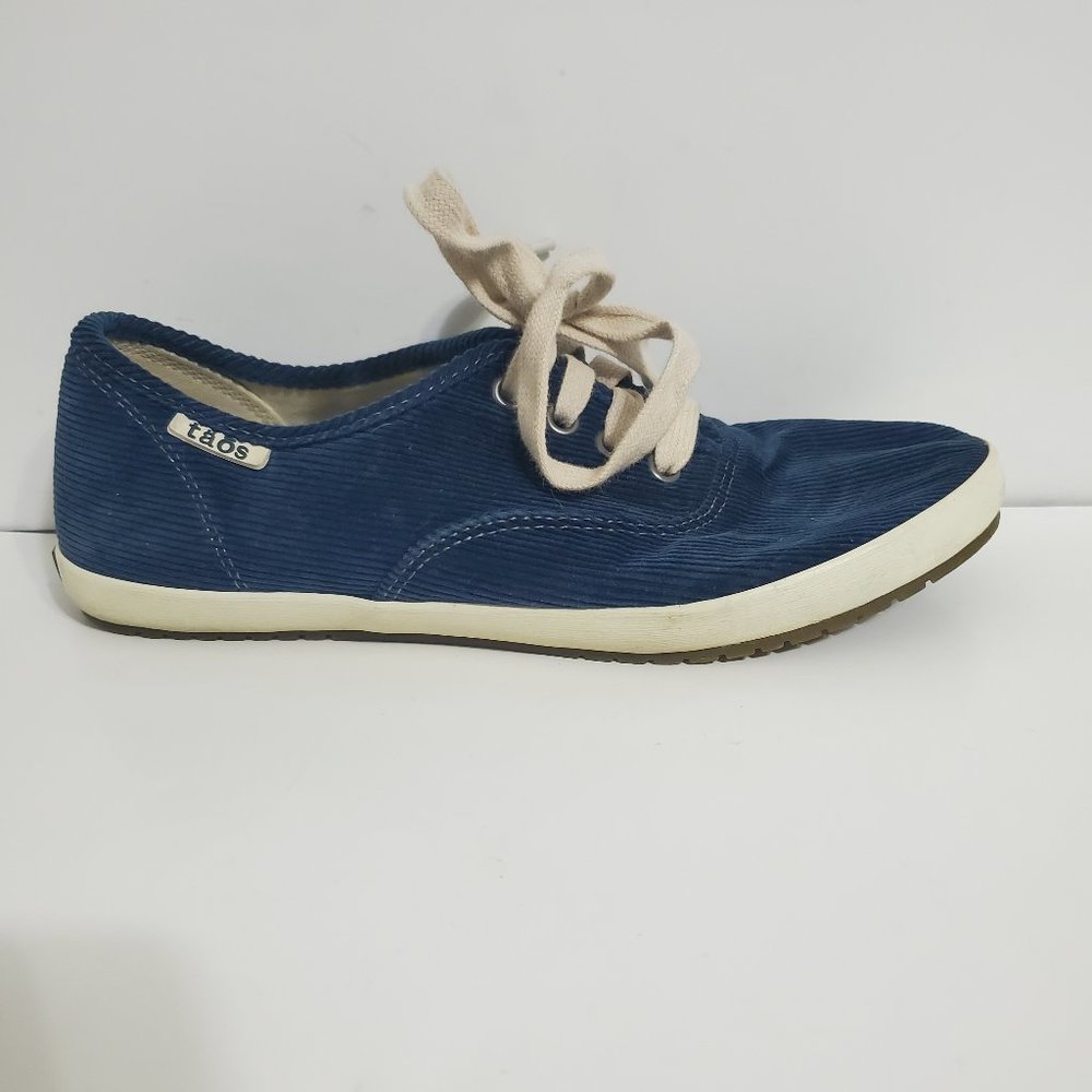 Taos Guest Star Blue Corduroy sneaker lace up